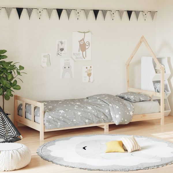 vidaXL Rám detskej postele 90x200 cm masívna borovica