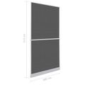 vidaXL Hinged Hmyzová sieť Biela a čierna 100 x 215 cm