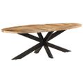 vidaXL Jedálenský stôl 240x100x75 cm surové mangovníkové drevo