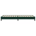 vidaXL Posteľný rám boxsping bez matracom tmavozelený 90x220 cm zamat