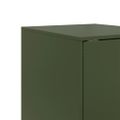 vidaXL Komoda olivovozelená 34,5x39x73 cm oceľ