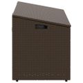 vidaXL Záhradný úložný box Hnedý 110x50x58 cm Poly ratan
