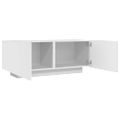 vidaXL TV skrinka biela 100x35x40 cm spracované drevo