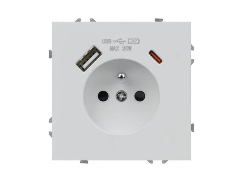 Zásuvka DPM MOXY MOX1036W biela