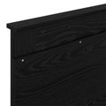 vidaXL Rám postele Čierny dub 100 x 200 cm Kompozitné drevo