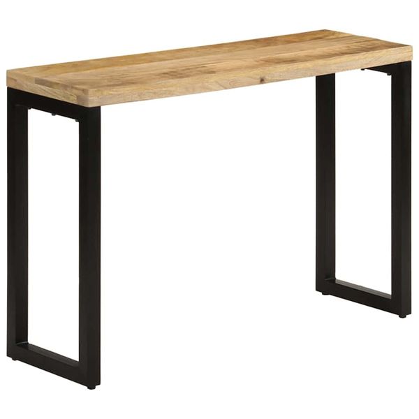 vidaXL Konzolový stolík 110x35x76 cm masívne hrubé mangovníkové drevo