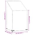 vidaXL Kryty na záhradnú stoličku 2ks 8 ôk 65x65x80/120 cm polyetylén