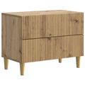 vidaXL Nočný stolík Dub artisan 62 x 34,5 x 48 cm Kompozitné drevo