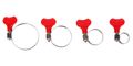 Hadičová spona s motýľom MECHANIC CONNECT SET 20, 10-44mm, 20ks SIXTOL