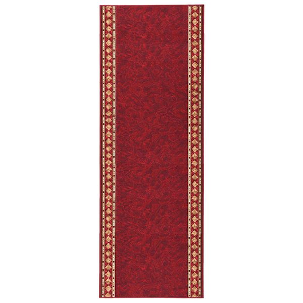 vidaXL Koberec behúň červený 100x350 cm protišmykový