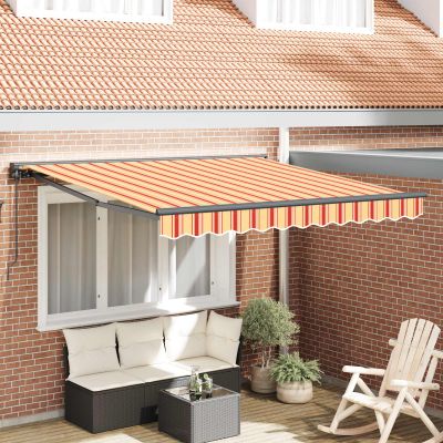 vidaXL Rám markízy Viacfarebný 350 x 250 cm Polyester s PU povrchom