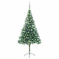 vidaXL Osvetlený umelý vianočný stromček+gule 180 cm, 564 vetvičiek