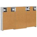 vidaXL Set kabinetov do kúpeľne 3 ks 90 x 10,5 x 50 cm