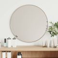 vidaXL Nástenné zrkadlo strieborné Ø 40 cm okrúhle
