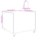 vidaXL Obal na nábytok Čierna 135 x 135 x 90 cm 210D Oxfordská tkanina