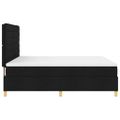 vidaXL LED box s pružinami s čelnou doskou Čierna 180 x 200 cm látka
