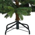 vidaXL Umelý vianočný stromček s 150 LED-i Zelená 150 cm PE a PVC
