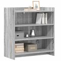 vidaXL Servírovacia skriňa Sivý Sonoma 75 x 36 x 80 cm