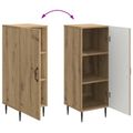 vidaXL Servírovacia skriňa Dub artisan 33 x 34,5 x 89,5 cm