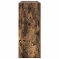 vidaXL Servírovacia skriňa Dymová dub 116 x 30 x 75 cm
