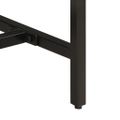 vidaXL Konzolový stolík 110x55x75 cm, surový mangový masív a železo