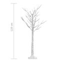 vidaXL Vianočný stromček/vŕba 120 LED 1,2 m, teplá biela, dovnútra/von