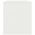 vidaXL TV skrinka biela 99x39x44 cm oceľ