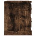 vidaXL Nočný stolík dymový dub 39x39x47,5 cm spracované drevo