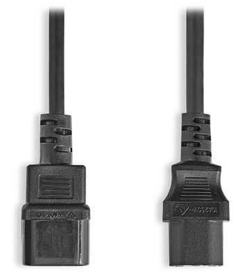NEDIS napájací predlžovací kábel/ konektor IEC-320-C14/ konektor IEC-320-C13/ čierny/ bulk/ 5m Kábel, napájací, predlžovací, IEC-320-C14 na IEC-320-C13, 5m, čierny