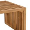 vidaXL Záhradný bočný stôl Hnedá 110 x 55 x 35,5 cm