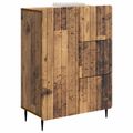 vidaXL Servírovacia skriňa so zásuvkou Staré drevo 66 x 34,5 x 91,5 cm