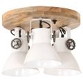 vidaXL Industriálna stropná lampa 25 W, biela 42x27 cm E27