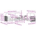 vidaXL Záhradná súprava gaučov 6 ks Prírodná a antracitová