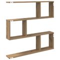 vidaXL Stenná polica Dub artisan 80 x 12 x 79,5 cm Kompozitné drevo