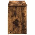 vidaXL Lavička na topánky Dub dymový 102x30,5x45 cm Upravené drevo