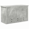 vidaXL Vešiak na stenu Nástenná montáž Betónová šedá 50 x 20 x 30 cm