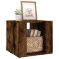 vidaXL Nočný stolík dymový dub 41x40x36 cm spracované drevo