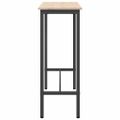 vidaXL stôl Prírodná 100 x 40 x 101 cm Inžinierske drevo a oceľ