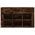 vidaXL Komoda dymový dub 100x30x59,5 cm spracované drevo