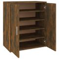 vidaXL Botník dymový dub 60x35x70 cm spracované drevo