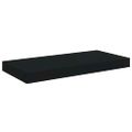 vidaXL Plávajúce nástenné police 2 ks, čierne 50x23,5x3,8 cm, MDF