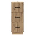 vidaXL Zásuvkový kabinet 33 x 34,5 x 87 cm Kompozitné drevo