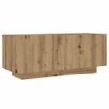 vidaXL TV skrinka s LED svetlami, dubový drevený remeselník, 180x35x40 cm, imitácia dreva