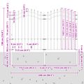 vidaXL Záhradný plot WOERDEN 240 x 190 cm Povrchovo upravená oceľ Sivá
