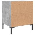 vidaXL Nočné stolíky 2 ks betónovo sivé 40x35x47,5 cm kompozitné drevo