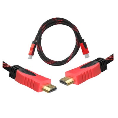 Kábel HDMI-HDMI 1,5m červený v1.4 blist.