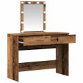 vidaXL Toaletný stolík Staré drevo 100 x 40 x 130 cm Kompozitné drevo