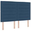 vidaXL Polohovací postel s matrací Modrá 140 x 190 cm Látka