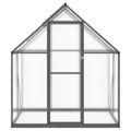 vidaXL Skleník s základovým rámom antracitový 169x114x195 cm hliník