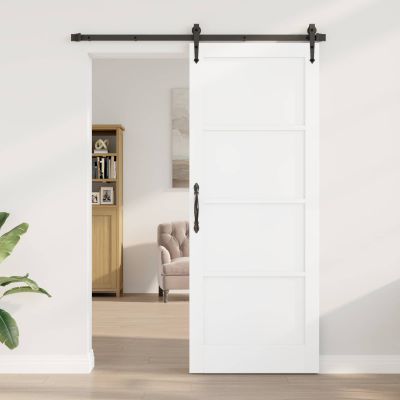 vidaXL Vnútorné dvere Biela 83 x 211 cm Preglejka